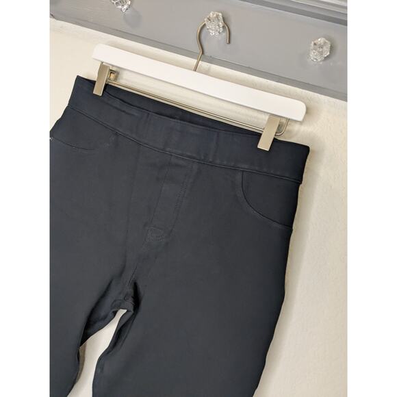 Spanx Cropped Flat Front High Rise Black Stretch Shapewear Pants Womens Size XL - Picture 2 of 7